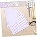 SHOWERORO 60pcs Portable Budget Planner Sheets Practical Daily Budget Cards for Easy Financial Management for Home Travel and Business Use Material