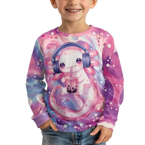Image of Uourmeti Teens Girls Long Sleeve T Shirts Fall Outfits Boys Active Sportswear Running Tops