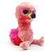 yuanpulalala Beanie Baby Large Eyes Buff Pixy Atlas Austin Unicorn Cinder Animal Plush Doll 9.8inch (25cm Gilda Flamingo)