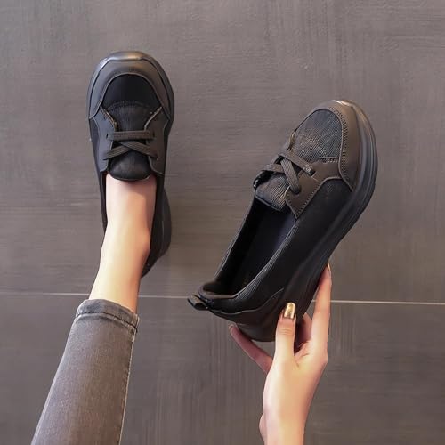 Women Casual Walking Shoes Orthopedic Arch Support Breathable Slip on Non-Slip Comfort Loafers Mesh Low Top Casual Soft Sole Sneakers Flats Wide Width Boat Shoes Support Work Loafer2