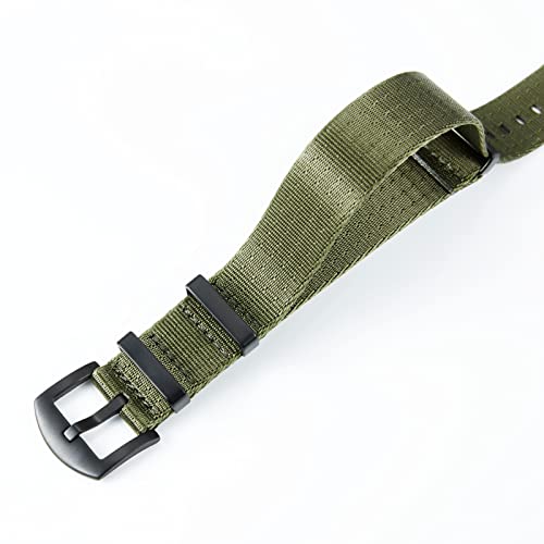 Image of BINLUN Nylon Watch Band Thick G10 Premium Ballistic Nylon Multicolor Replacement Watch Straps with Silver /Black Stainless Steel Buckle for Men Women 18mm 20mm 22mm 24mm