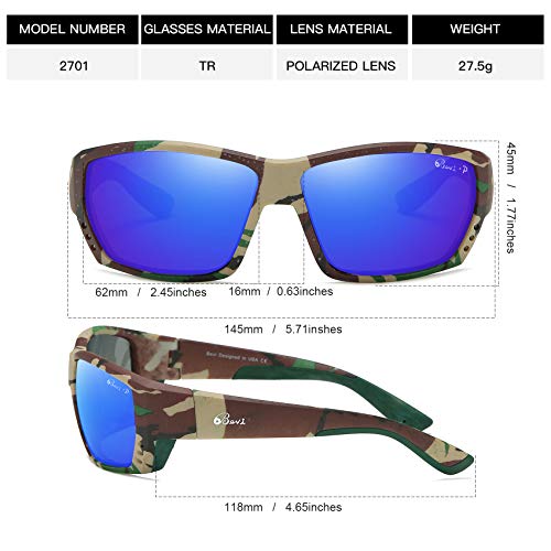 Image of Bevi Polarized Sports Sunglasses Ultralight TR90 Frame Glasses Flexible and Durable for Men Women Sun Glasses