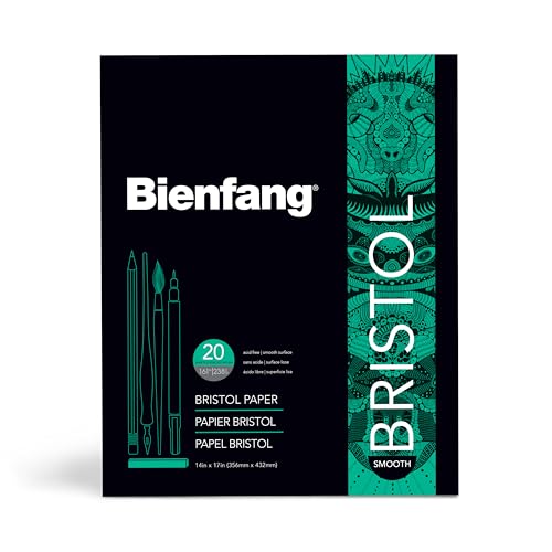 Bloc de papier lisse Bienfang Bristol 14x17 haute densité