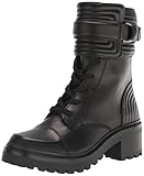 LEATHER UPPER/RUBBER LOWER DKNY Damen Women\'s Womens Shoes Basia Combat Boot, Black, 36 EU