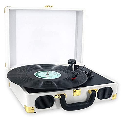 Valise rétro conçue, Platine Tourne-Disque à 3 Vitesses à entraînement par Courroie, Haut-parleurs stéréo intégrés prenant en Charge Les disques Vinyle 7/10/12 Pouces, Sortie Ligne - Les Beatles, Paul McCartney, John Lennon, RIngo Starr, George Harrison Valise rétro conçue, Platine Tourne-Disque à 3 Vitesses à entraînement par Courroie, Haut-parleurs stéréo intégrés prenant en Charge Les disques Vinyle 7/10/12 Pouces, Sortie Ligne