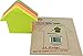 4A Shapes Sticky Notes,Arrow Shape,2.72 x 2.56 Inches,Neon Assorted,Self-Stick Notes,200 Sheets/Pad,1 Pad/Pack,4A 5013