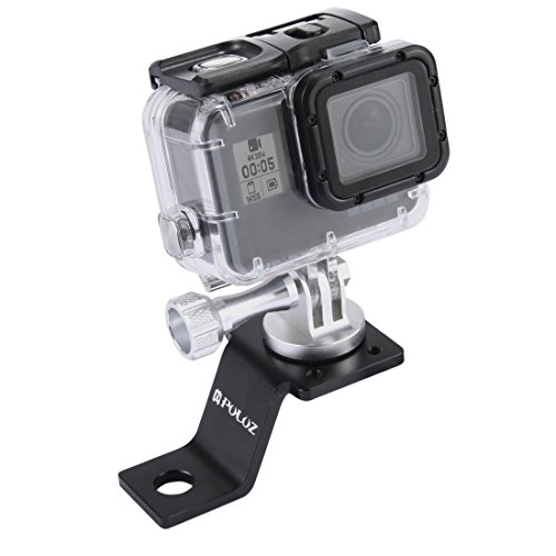 【PULUZ】カメラホルダー カメラマウント バイク・オートバイ用 DJI OSMO Action/GoPro 8 Black/GoPro Max/hero7/6/5・SJCAMスポーツカメラ全機種対応/デジカメ/アクションカメラ 車載 ハンドルブラケット