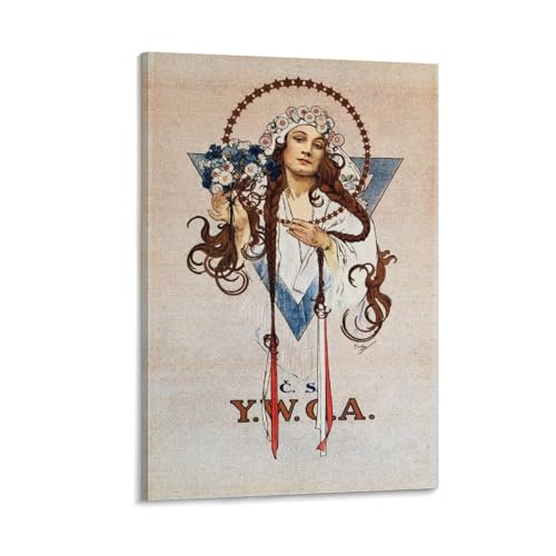 Toile Alphonse Mucha 40x60cm pour sublimer la décoration d'intérieur du salon