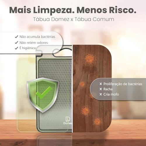 Tábua de Corte Rhead Premium Inox Dupla Face - Aço Inoxidável e PP, Afiador Integrado - imagem 3