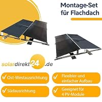 Solar Halterung Flachdach Ballast Montageset Dach Befestigung für 4 Solarmodule - 0% MwSt. – Ansicht 2