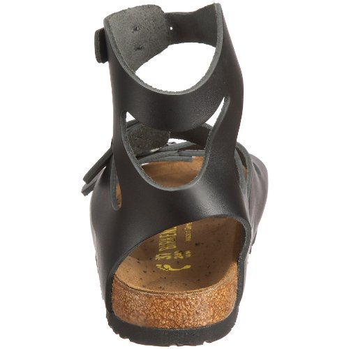 Birkenstock Womens Athen Leather Strappy Footbed Sandals Black 413
