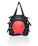  Obersee Innsbruck - Bolso cambiador de pañales con bolsa isotérmica (negro y rojo)