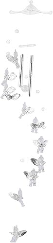 Miniatura 7 de Campanillas de viento de ángel para exteriores, con tubos de aluminio, campanillas de viento de ángel de la guarda para el hogar, interior,