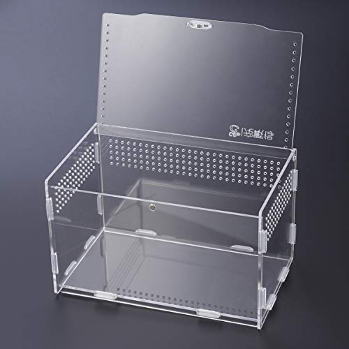ULTECHNOVO Caso Acrílico Para Reptile Reptile - Durável Acrílico Transparente Caso para Aranha Tarta