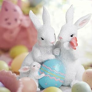 Hodaoeasterbunnyfamilydecorationsspringeasterrabbitdecorbunnygiftstabletopperdecorationsforeasterpartyhomeholidaycuterabbiteasterdaydecorationsfamilyeggwhite Urban Country Home Decor Hodao easter bunny family decorations spring easter rabbit decor bunny gifts tabletopper decorations for easter party home holiday cute rabbit easter day decorations family egg white urban country home decor
