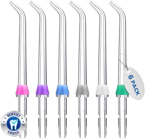for Waterpik Replacement Heads, Replacement Tips for Waterpik Water Flosser, Suitable for Waterpik Accessories Replacement Tips, for JT-100E(6 Classic Jet Tips)