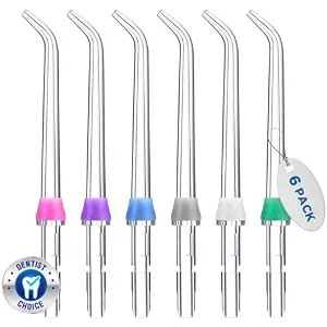 for Waterpik Replacement Heads, Replacement Tips for Waterpik Water Flosser, Suitable for Waterpik Accessories Replacement Tips, for JT-100E(6 Classic Jet Tips)