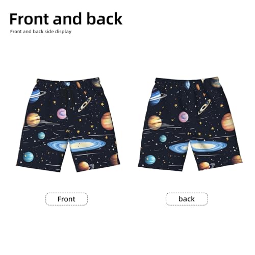 The Solar Family Youth Beach Pants, Soft and Breathable, with Drawstring Waist, Suitable for Sports and Leisure.2