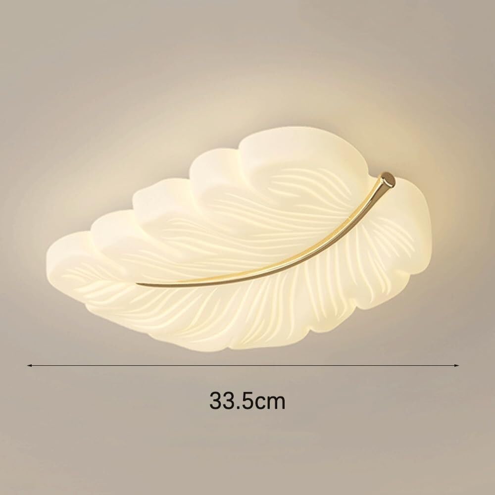 Acrylic Ceiling Light LED Modern White Ceiling Light Fixture Feather Ceiling Light, Simple Indoor Decor Ceiling Lamp 40W for Bedroom, Living Room, Kitchen, Hallway