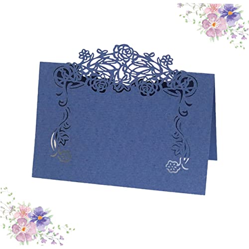 BIUDECO 50 Peças Cartões De Visita Tendas Emblemas Sinais Reservados Cartões De Barraca De Mesa Cart