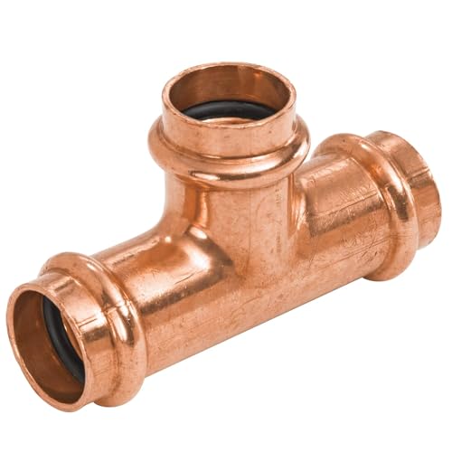 Image of NIBCO 2 in. x 2 in. x 3 /4 in. Copper Press Tee LD, Fig No. PC611