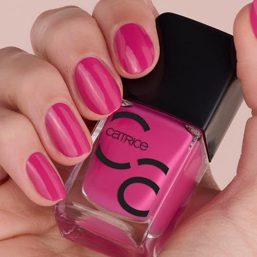 Catrice CATRICE ICONAILS Gel Lacquer, Nagellack, Nr. 157, Pink, langanhaltend, glänzend, acetonfrei, vegan, ohne Mikroplastikpartikel, ohne Konservierungsstoffe, 1er Pack (10.5ml)