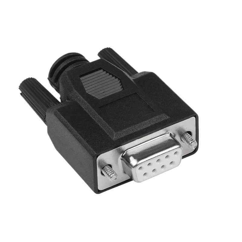 DB9 Welding Connector Male Female Head with Shell Soldering Type Serial Port RS 232 485 422 DIY p/;vc db9 Adapter(B-Female)