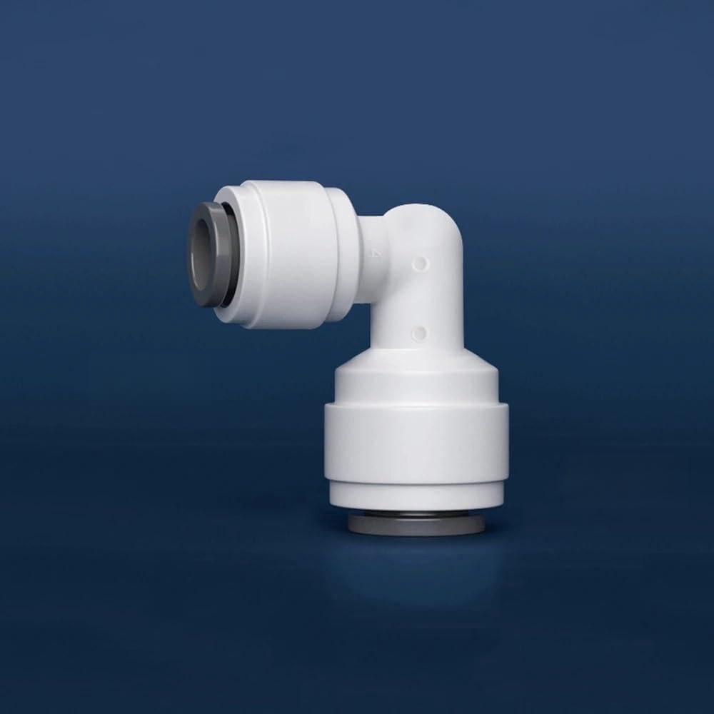 Mbmyvrnkjl 6.35Mm-9.52Mm Fit 1/4" 3/8" Od Tube 90 Degree Elbow Pom Quick Fitting Connector For Aquarium Ro Water Filter Reverse Osmosis System (6.35Mm-9.52Mm)