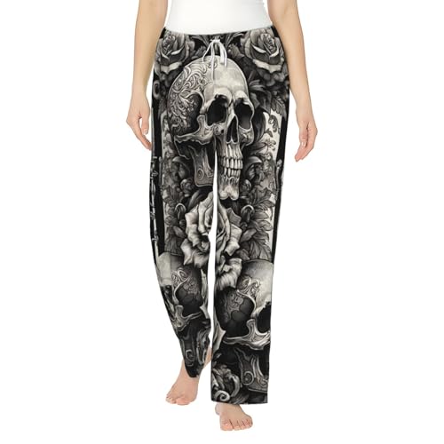 Fini le froid avec ce pantalon de pyjama gothique en polaire