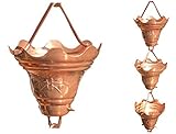 Monarch Pure Copper Butterfly Rain Chain, 8-1/2-Feet Length
