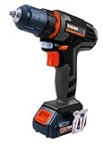 Velocidad 0-700 rpm Steiner 500050 Taladro batería 12V litio, 12 W, Negro