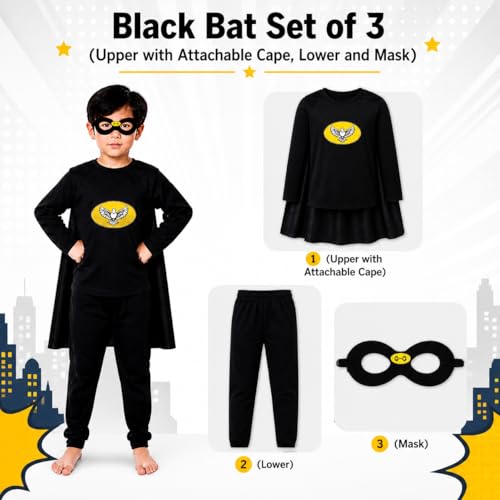 Image of superhero costumes for kids | Blue Red Full Sleeve T-Shirt & Track Pants | Kids Fancy Dress for Birthday Party, School Function for age group 3 to 8 yrs