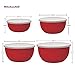 KitchenAid Prep Bowls with Lids, Set of 4, Empire Red 2