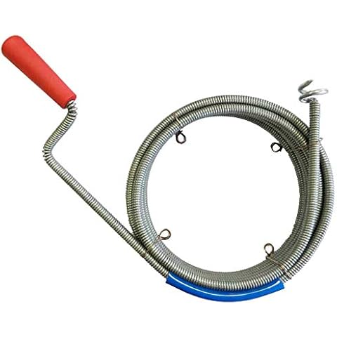 Rohrreinigungsspirale Ø 9mm x 5m mit Bohrkopf Cover