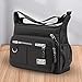 Imagen de Oshhni Hombres Bolso de hombro Satchel Cremallera Casual Múltiples bolsillos Correa de hombro ajustable Bolso Tote Bag para fiesta Verano Primavera