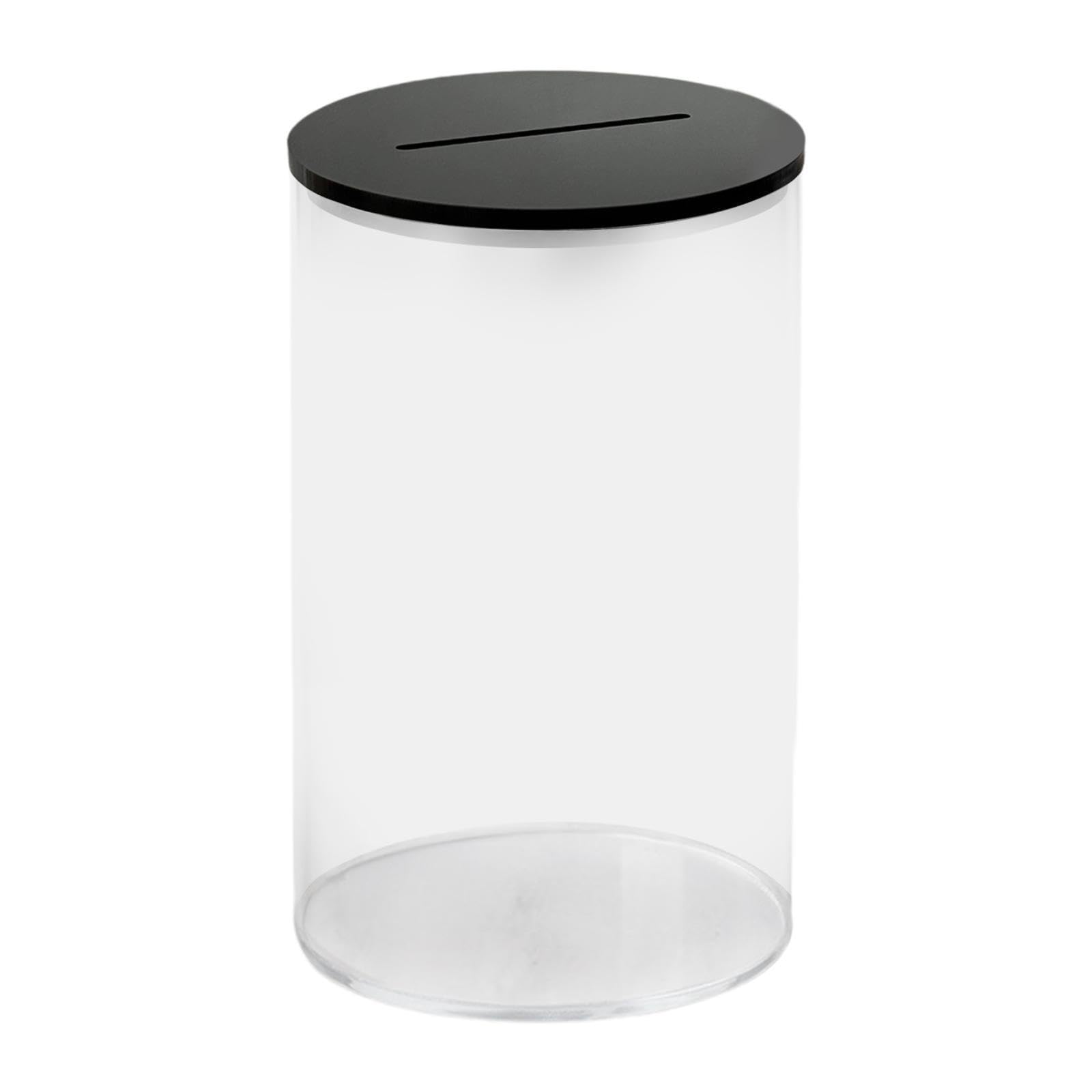 TWISAXC Money Jar Large Capacity Storage Case Container Creates Exciting Opportunities For Learning About Saving While Enhancing Home Decor Saving Money Boxes, black, S