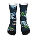 Chaussettes unisexes avec motif koala - 40 cm - Pour homme et femme - Noir, 1 noir, taille unique