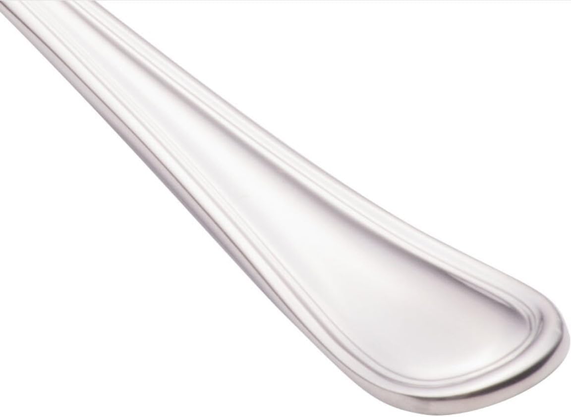 Soro Essentials- 18/8 Stainless Steel Simplicity Serving Spoon 3.0mm Set of 12- Serving Utensils Serving Flatware Cutlery Kitchen Tableware Buffet Serving Utensils for Home Kitchen and Restaurant