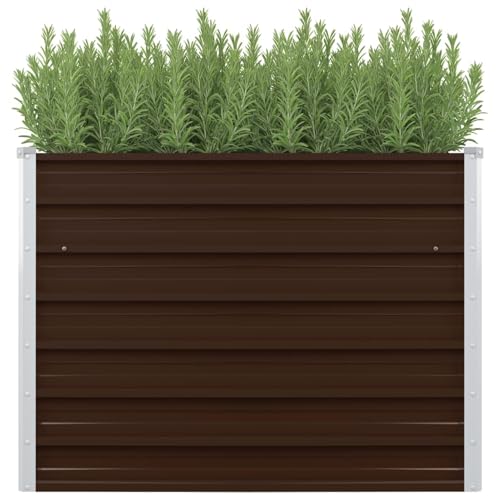 Fasba Mesa de Cultivo de Acero galvanizado marrón 100x100x77 cm