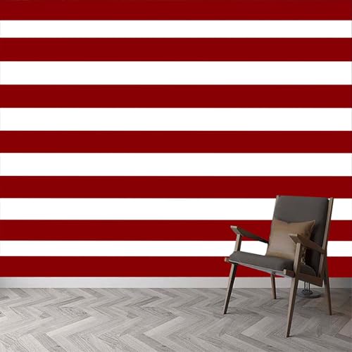 Carta da parati orizzontale a righe a righe, pittura murale...