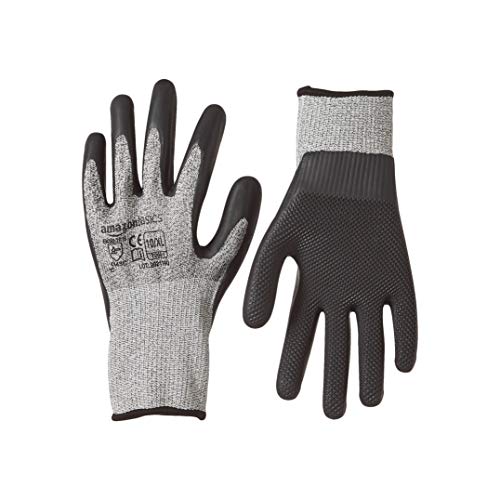 Amazon Basics 13 Gauge Hppe Shell, Eco-Latex Palm Coated 1 Pair Size 10,Xl, 1-Pair #TOP8