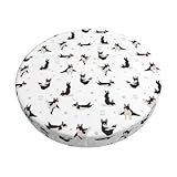 Prise en main antidérapante : nos housses de tabouret de bar rondes Boston Terrier sont livrées avec des bords élastiques et des points antidérapants pour rester en place sans bouger