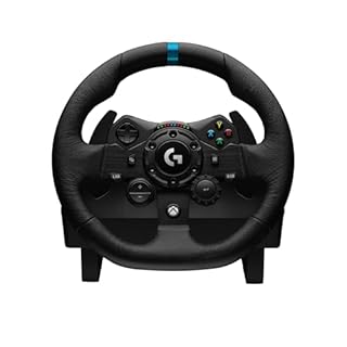 Logitech G G923 Volante da Corsa e Pedali per Xbox Series X|S, Xbox One e PC, UK Inglese Spina di Alimentazione (Tipo G) - Nero