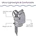 Boppy ComfyGrow Baby Carrier, 7-35lbs, Dove Gray, Newborn to Toddler with 3 Carrying Positions, 3-Stage Adjustable Seat and Head Support, Cotton Fabric