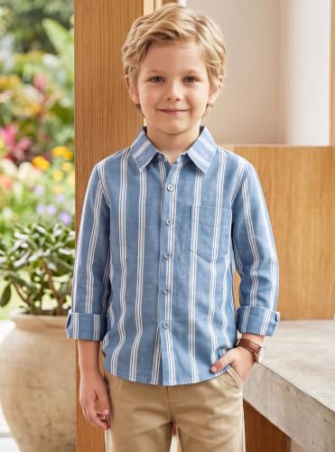 Image of Boys Hawaiian Button Down Shirt, Pure Combed Cotton Short Sleeve Size 3-15Y | Pure Combed Cotton, Smooth 60s yarn, Tagless Label, Pilling-Resistant, Shrink-Resistant, Fade-Resistant, Machine Washable