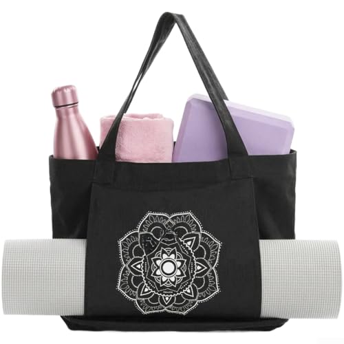 Bolsa para esterilla de yoga con correa de hombro desmontable y asas fijas 3
