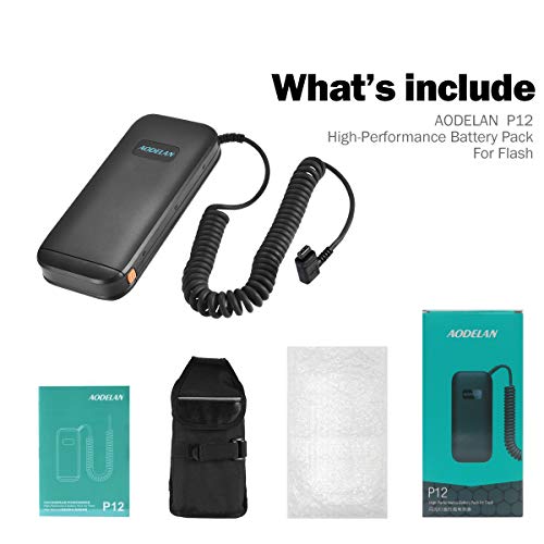 Aodelan External Flash Battery Pack Speedlite Battery Power Bank For Canon 600Ex, 600Ex Ii-Rt, 600Ex-Rt, 580Exii, 580Ex, 550Ex,Mr-14Ex,Mr -24Ex. Replaces Canon Cp-E4, Cp-E4N #TOP6