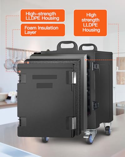 Curta FW-S009 81Qt Food Warmer With Wheels,Insulated Food Pan Carrier Lldpe Food Box Carrier Commercial Hot Box Food Warmer thumb #4