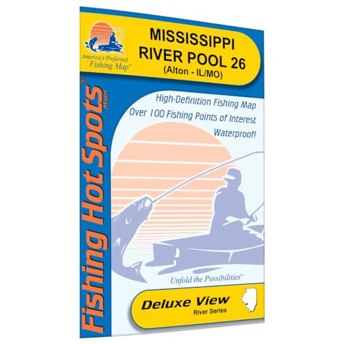 Mississippi River-Pool 26 (Alton - IL/MO) Fishing Map