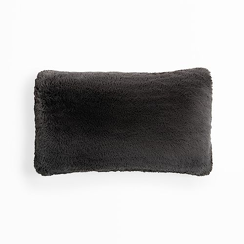 UnHide Squish Lumbar Pillow, Extra Soft Faux Fur Rectangular Shaped Pillow